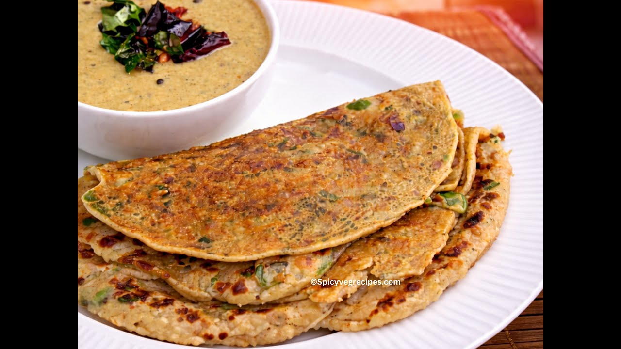 Instant Vegetable Cheela &Tomato Peanut Chutney | Only 1 Cup Atta! 10 Min Instant Breakfast
