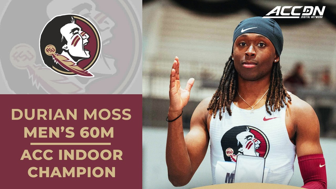 Florida State's Durian Moss wins the ACC Men's Indoor 60M | 2026 ACC Indoor Championship