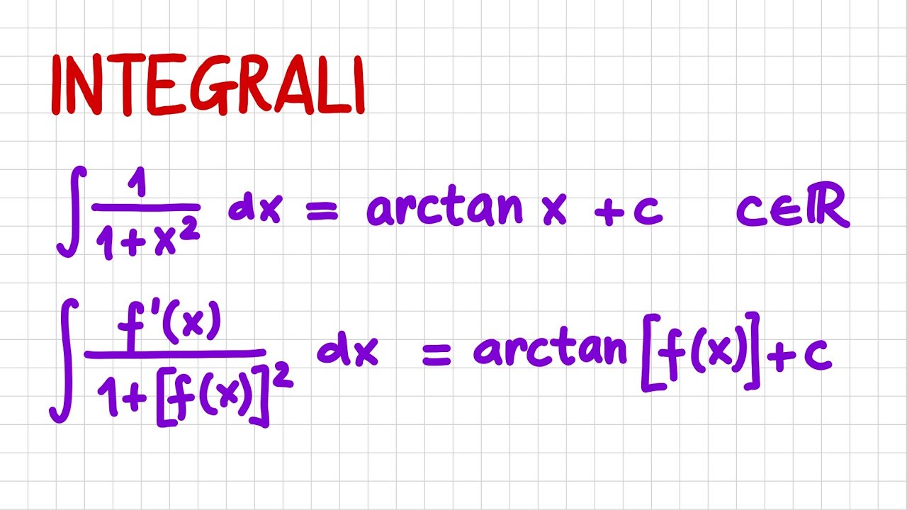 INTEGRALI - ʃ1/(1+x^2) dx  _ NT23