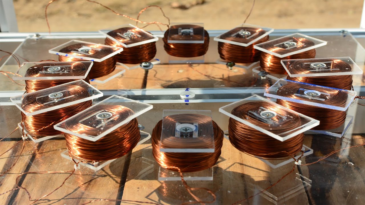 กังหันลมแม่เหล็กถาวร 12v DIY