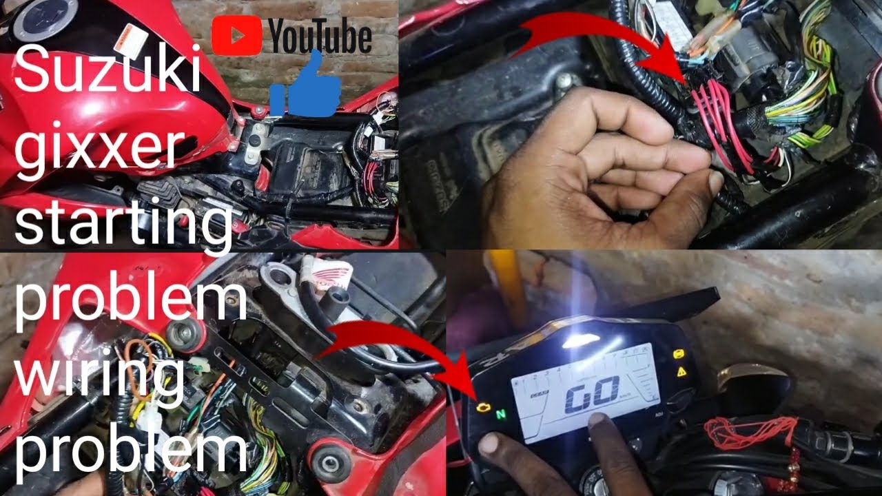 Suzuki gixxer160 bs6 starting problem and wiring problem//how to starting problem Suzuki gixxer bs6