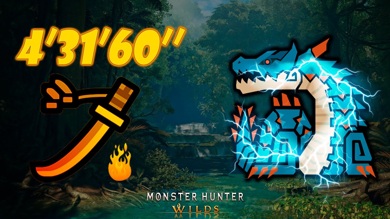 Lagiacrus Speedrun | Solo - Espada Larga | Monster Hunter Wilds #mhwilds #lagiacrus #speedrun #mhw