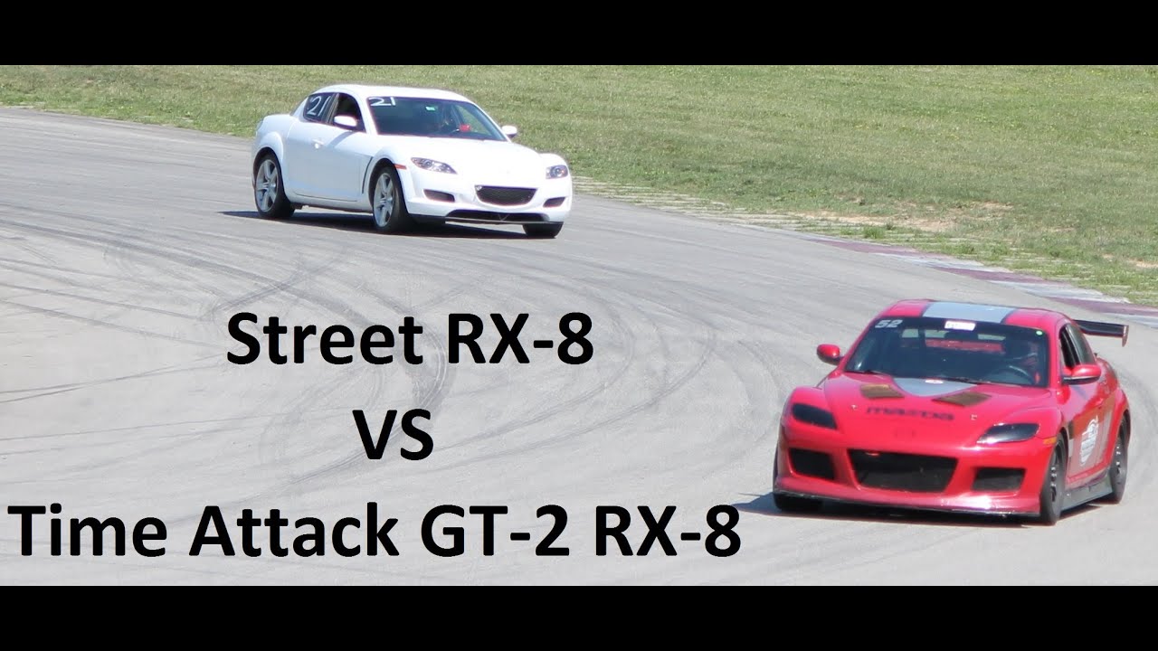 Street RX-8 vs GT-2 Time Attack RX-8 Track Battle