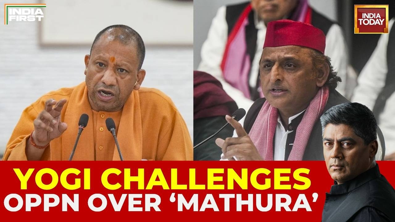 UP CM Yogi Challenges Opposition Over Mathura Temple Campaign, Slams Appeasement Politics