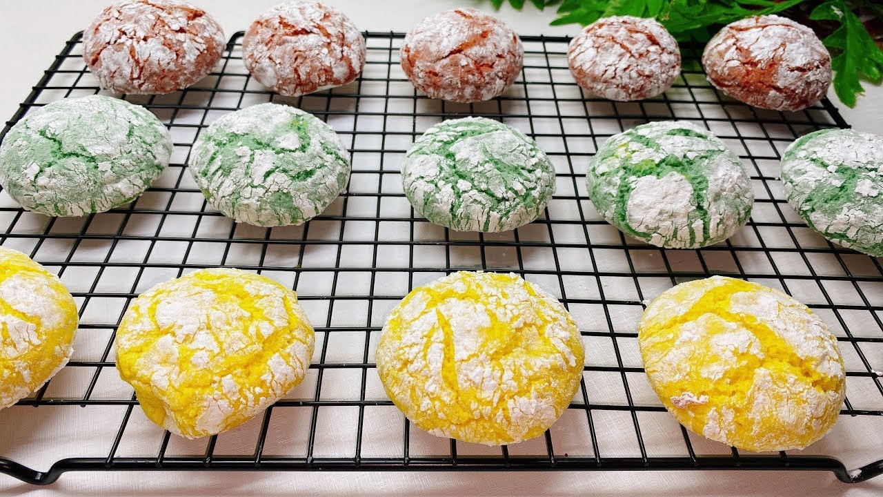 كرنكل كوكيز بمكونات اقتصاديه طعمه رهييييب 🙈 Crinkle Cookies