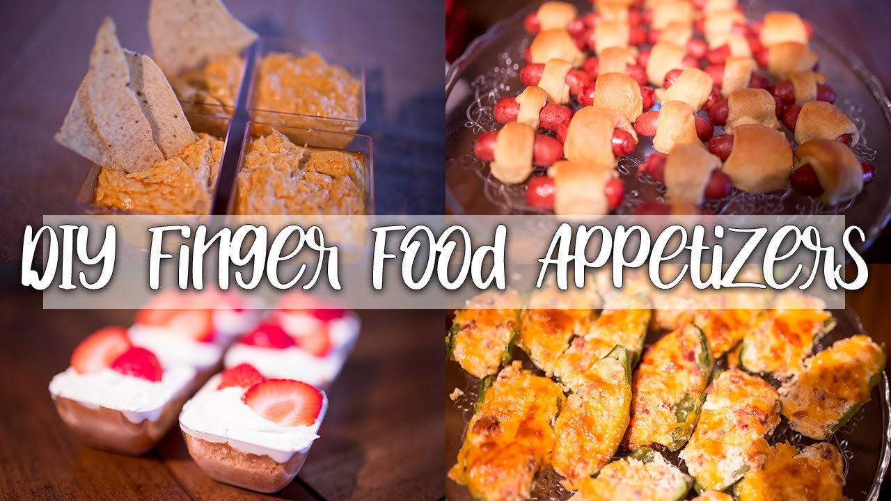 DIY BABYSHOWER APPETIZER IDEAS | 5 FINGER FOOD IDEAS FOR PARTIES | PARTY FINGER FOOD RECIPES 2020