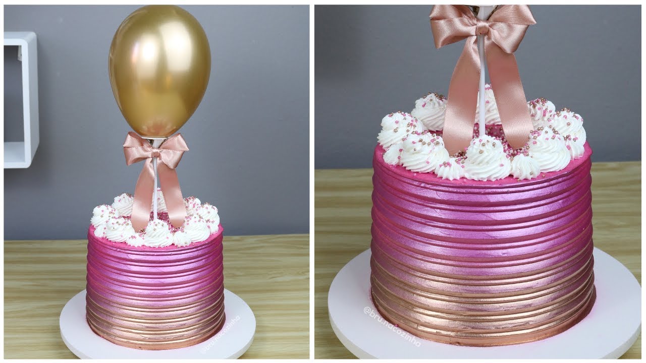 BALLOON CAKE - BOLO DECORADO BALLOON CAKE - Bru na Cozinha