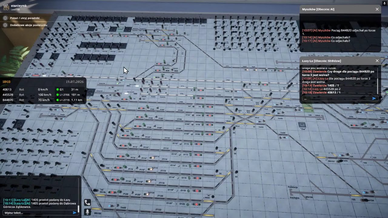 Simrail - The Railway Simulator [  LIVE ] #280 - Obsługujemy nastawnię kolejową w Zawierciu na Multi