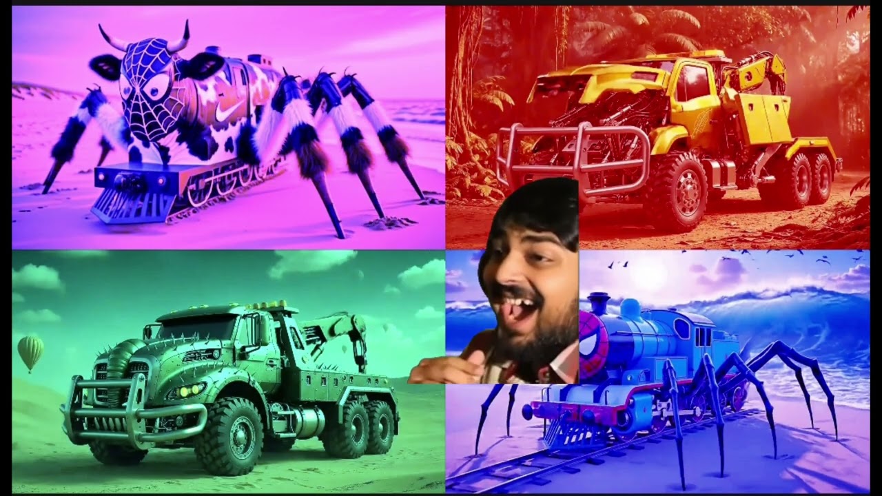 👉 Tales Hop Brainrot 🤯 | Spider Train vs Monster Trucks