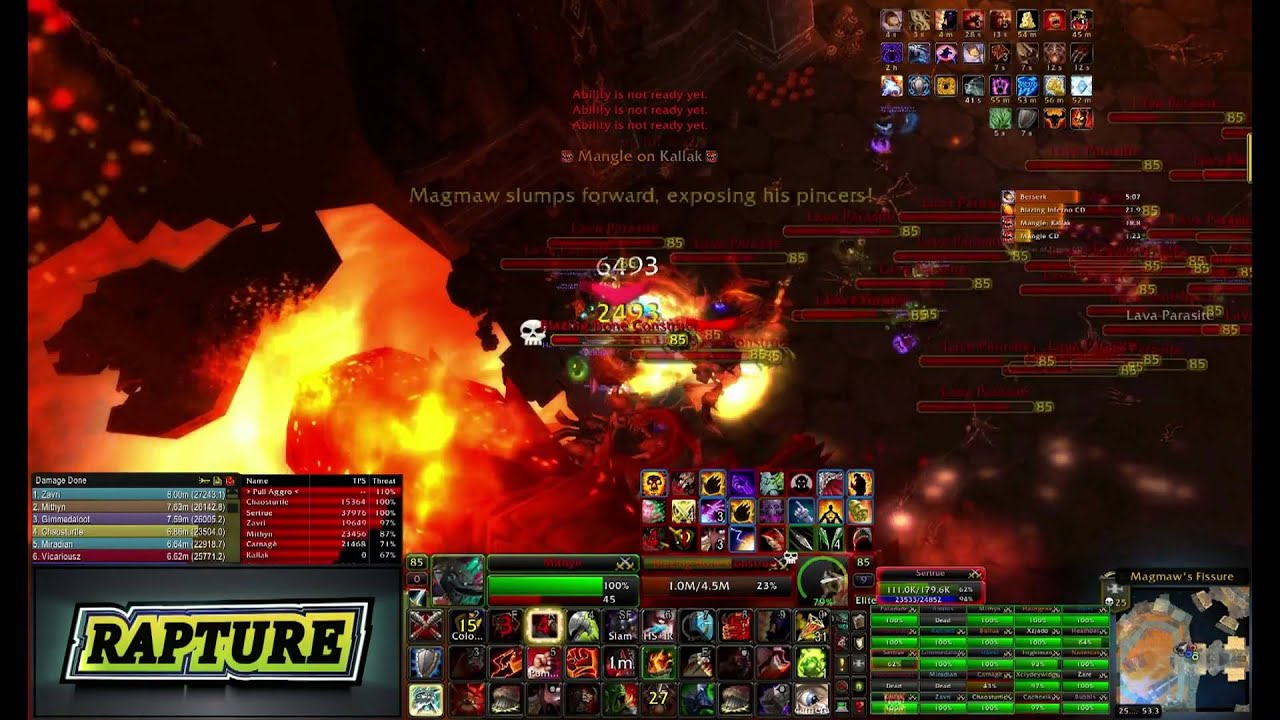 WoW Cataclysm - Rapture - 25m Heroic Magmaw (Mithyn - Fury Warrior)