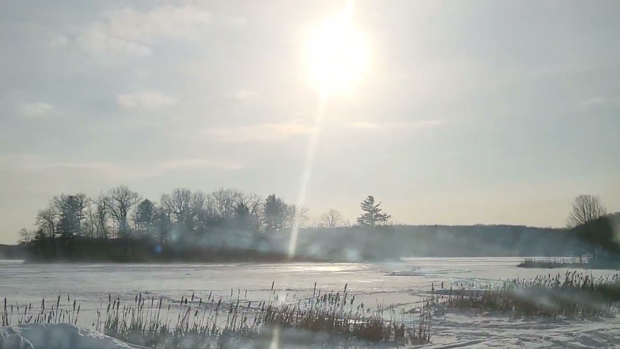 Alaska? No,New Jersey Frozen Lake.🤖❄️😃