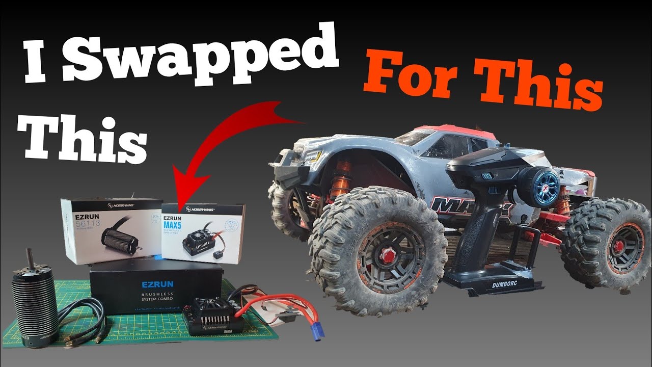I Swapped My Used Hobbywing Combo Ezrun Max 5 800 kv 56113 for a Used Traxxas Maxx V2