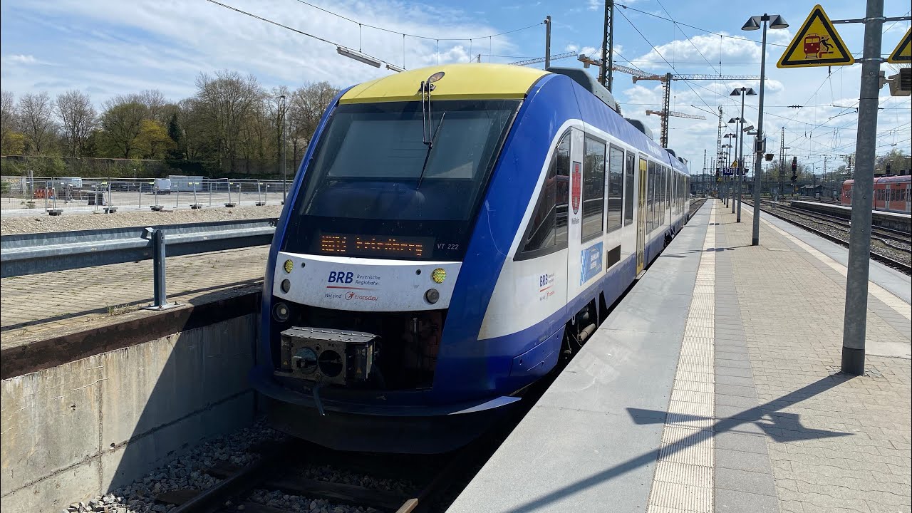 Mit der BRB Lint 41 Br 648 von Ingolstadt Hbf nach Augsburg Hbf mit max. 120 km/h
