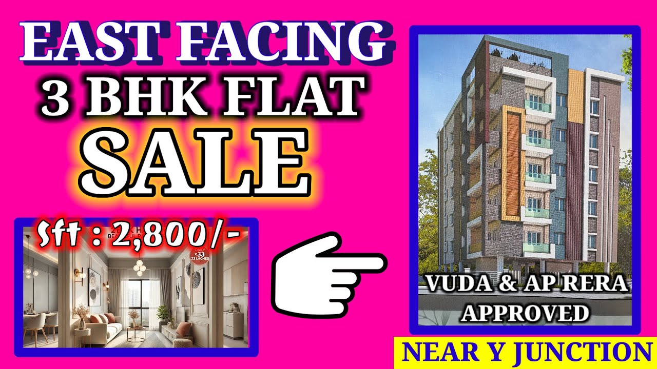 3BHK East Facing Flat for Sale in Vizianagaram | Premium Apartment,