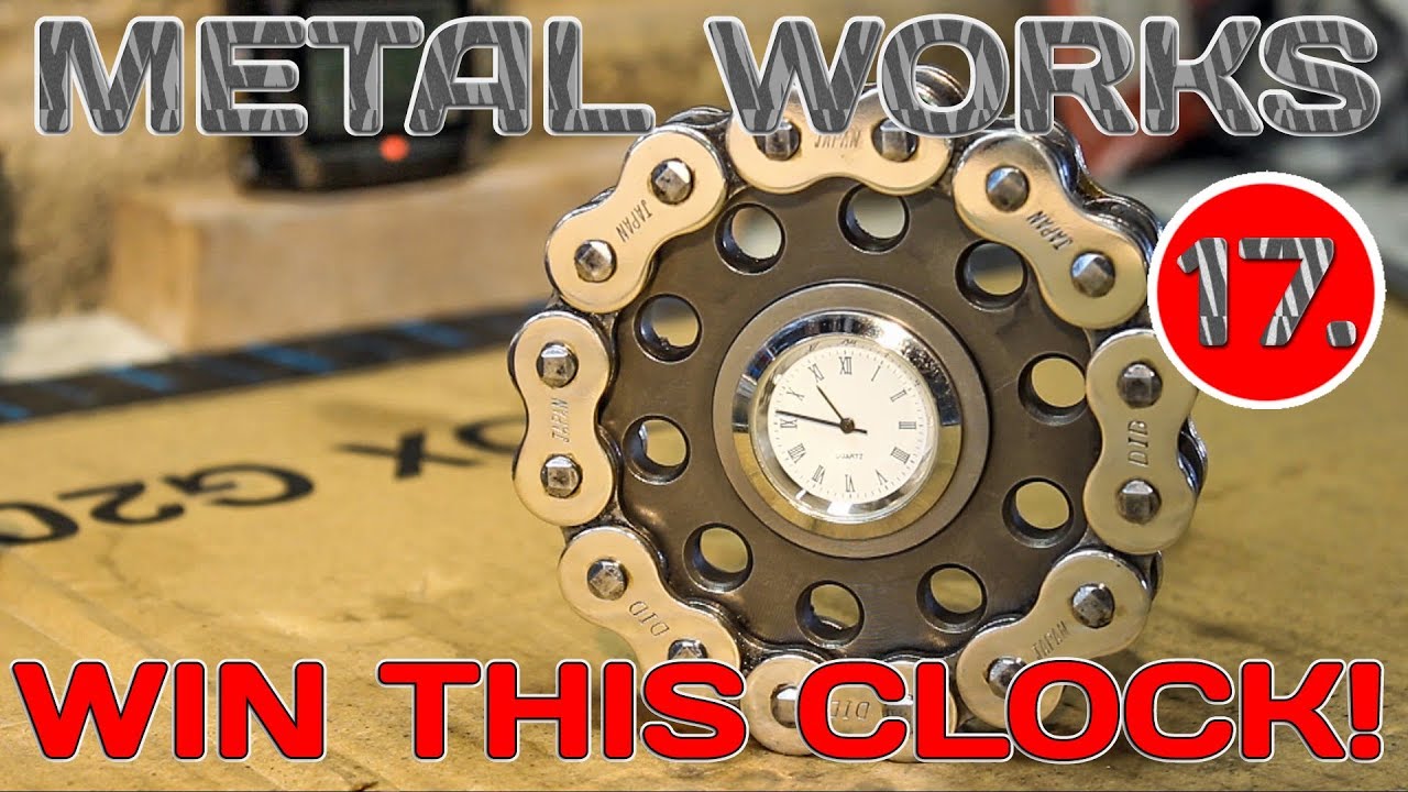 Making a motorcycle sprocket clock. Metal Works Ep.17