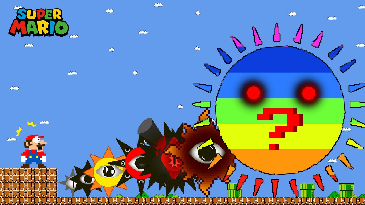 Mario vs the GIANT ZOMBIE Sprunki Mr.Sun Full Phases | GM Animtion