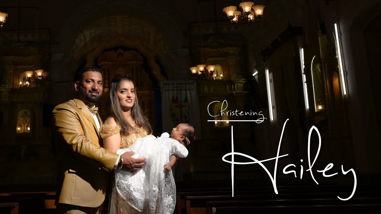 Видеофрагмент крещения Хейли Рейзел от 10cc Photography Goa, Кенни и Клиффа.