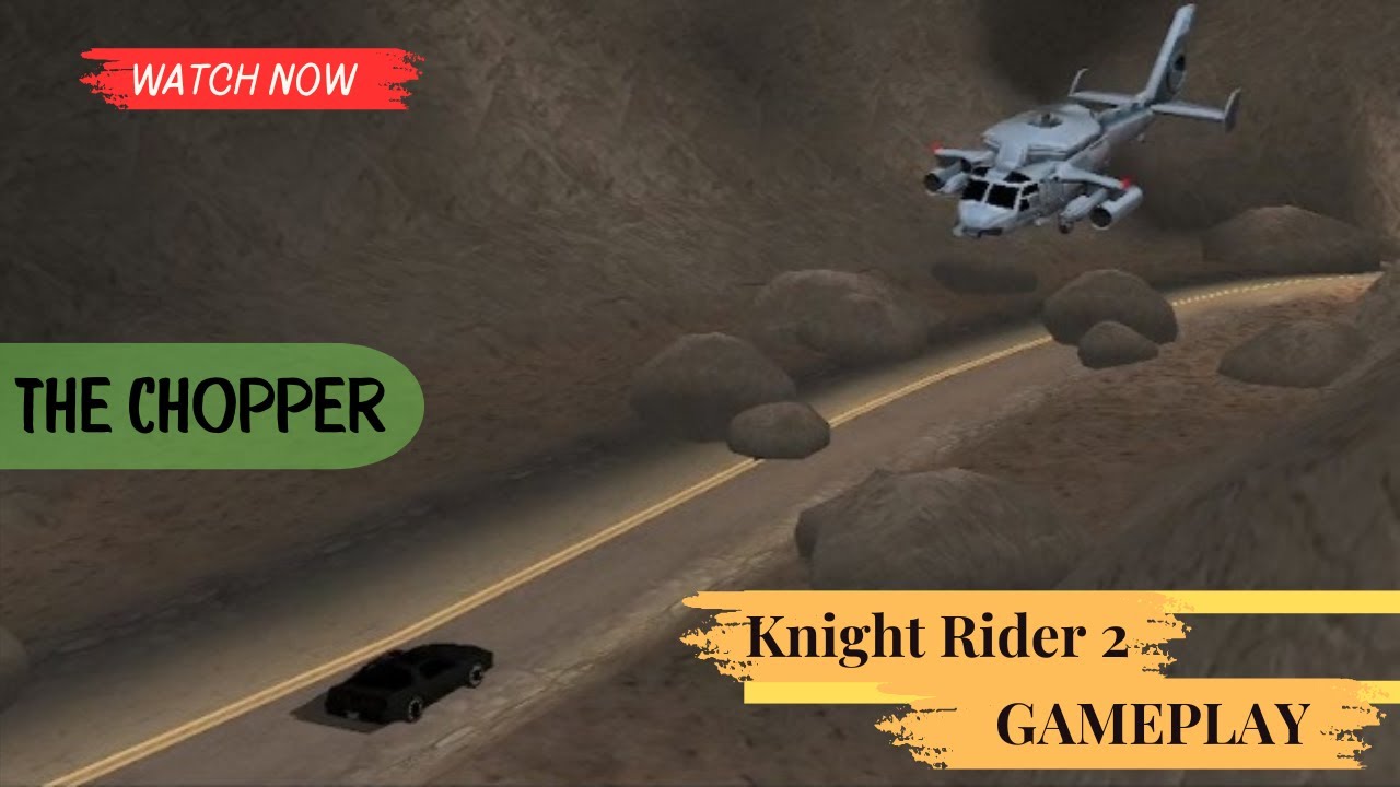 Knight Rider 2 &ndash; The Chopper Mission Gameplay | Classic PC Game