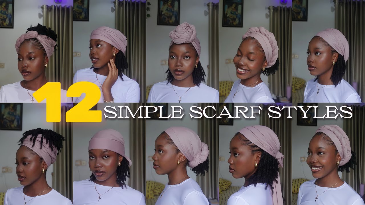 HEADWRAP TUTORIAL || 12 QUICK AND EASY SCARF/TURBAN STYLES FOR ALL OCCASIONS ft HOTBRAIDS 