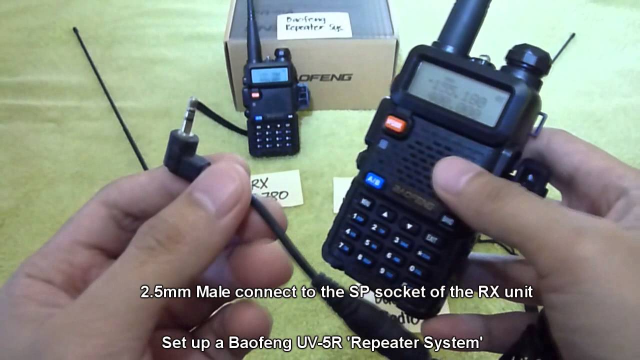 Настройка ретрансляторной системы Baofeng UV-5R