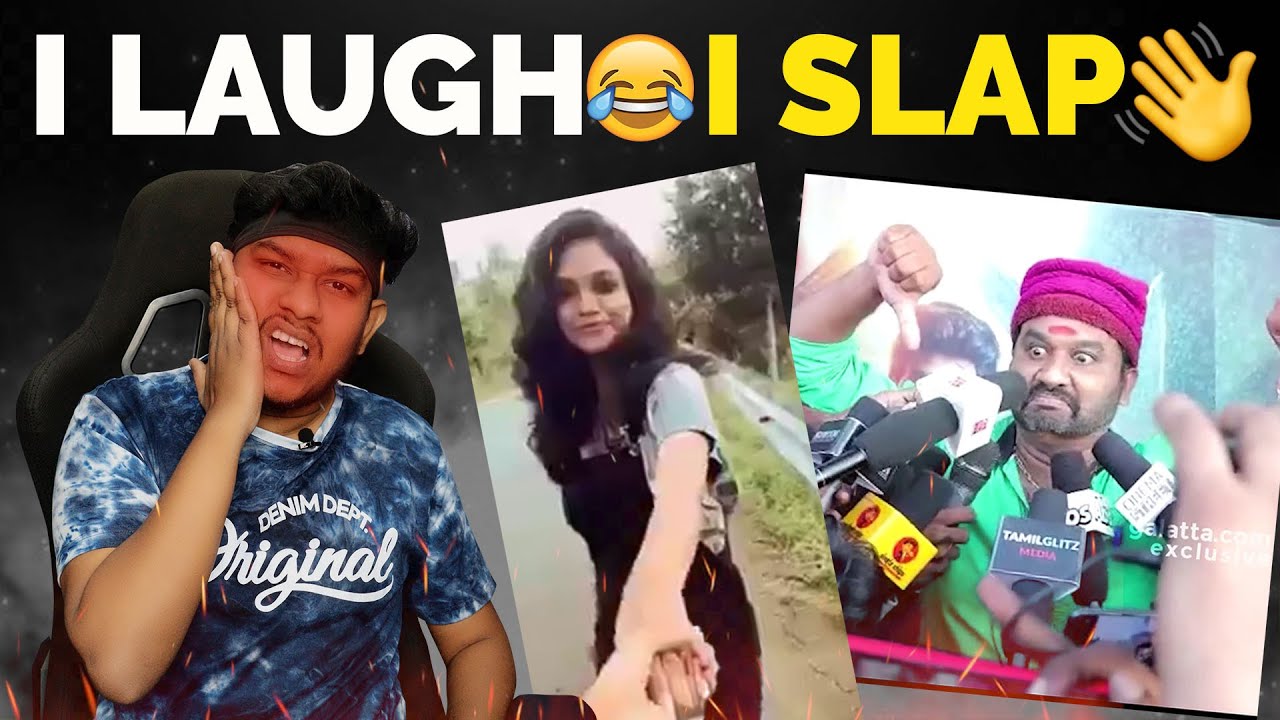 I LAUGH I SLAP MYSELF👋 Try Not to Laugh Challenge😜 Part 3 | Indian Funny Videos🤣 Tamil Comedy