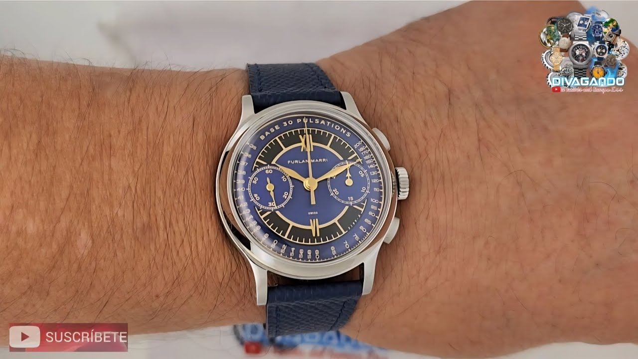 Reloj Furlan Marri Flyback Chronograph,Caballero,Modelo 3199A,Cal. AMT5100,SW500,Cuerda Manual.