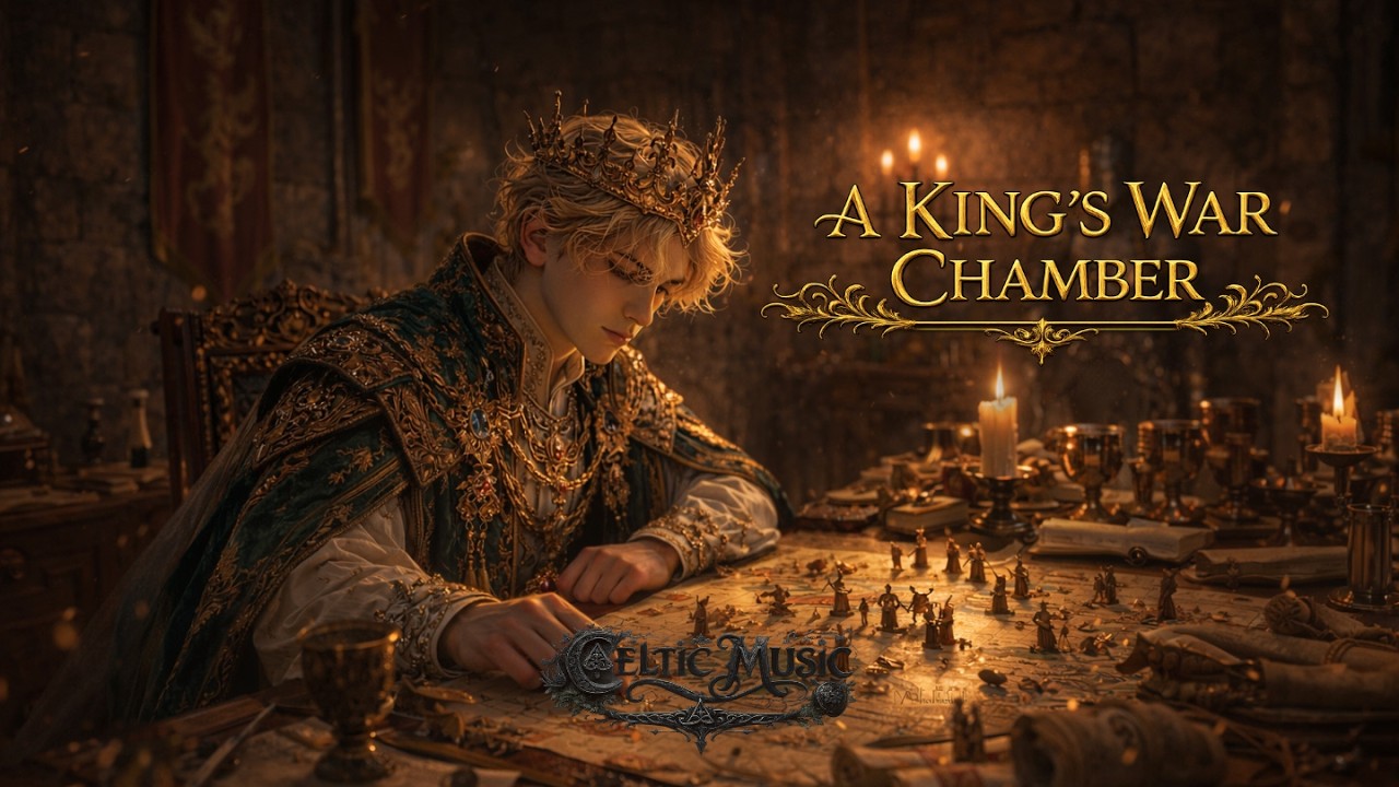 Celtic Music – The King’s War Chamber ⚔️ Medieval Battle Ambience for Studying & Focus 1 Hour