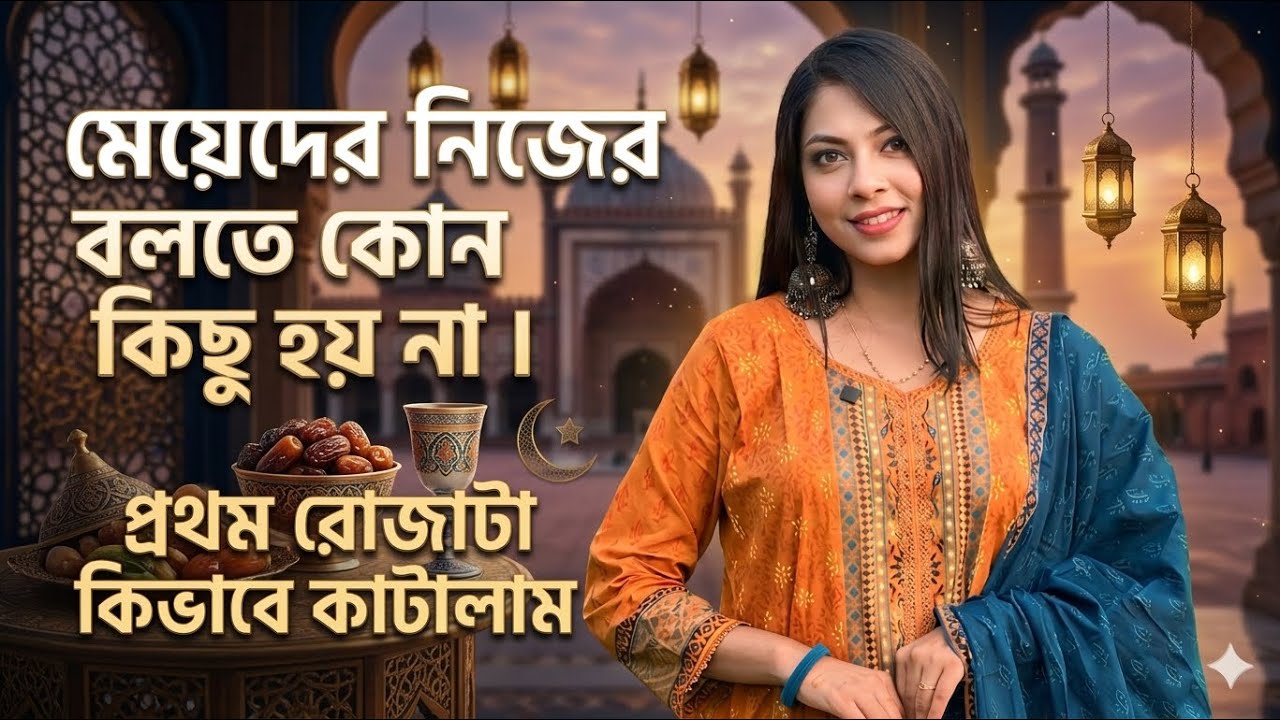মেয়েদের নিজের বলতে কোন কিছু হয় না। প্রথম রোজাটা কিভাবে কাটালাম 😔😔