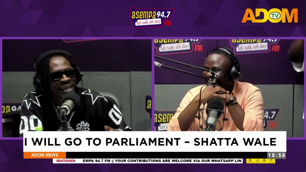 I Will Go To Parliament - Shatta Wale - Evening News on Adom TV (11-03-26)