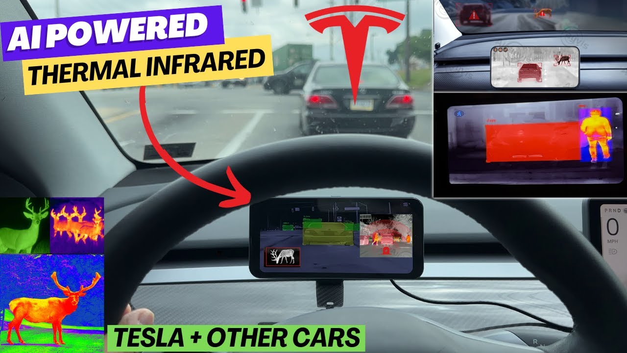 Night Vision AI Thermal Infrared Camera for Cars (Deer & Pedestrian Detection)