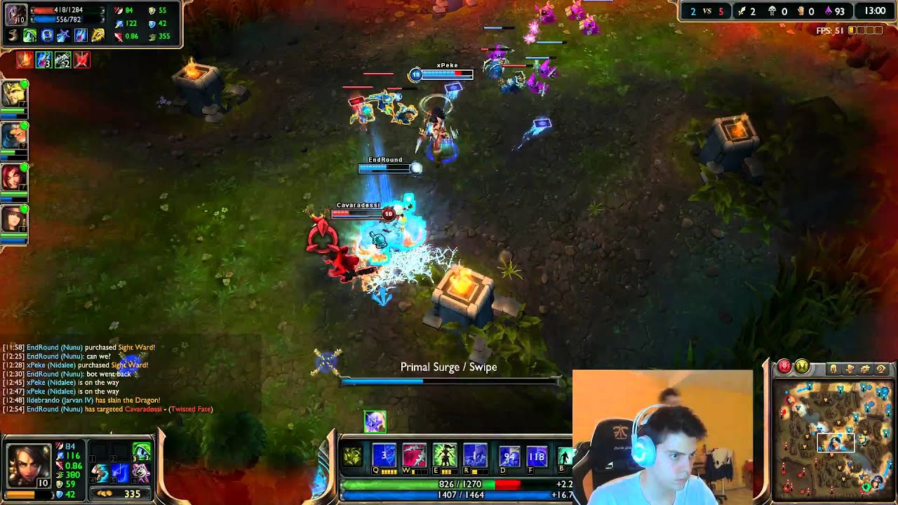 Fnatic xPeke - Nidalee (2800Elo) (Challenger l)