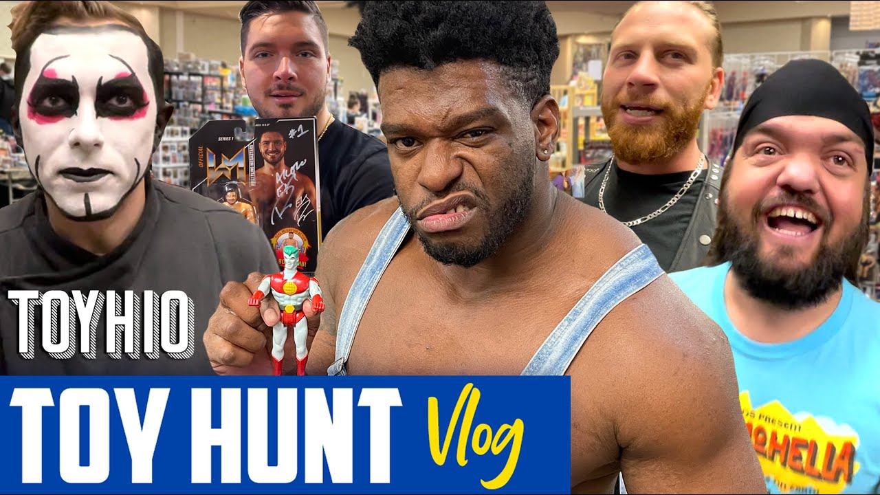 Toy Hunt Vlog • Powerhouse Hobbs, Danhausen, Swoggle & Brian Myers • HUGE Fig Hunt at ToyHio in Ohio