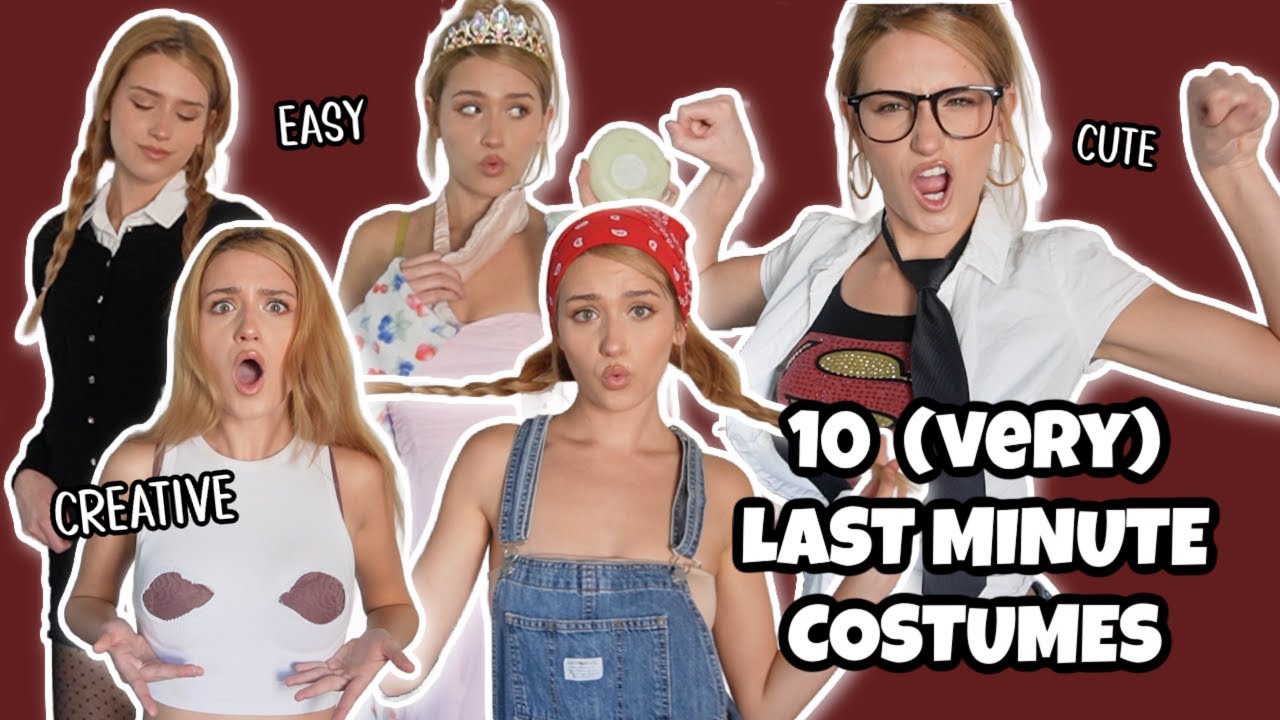 10 LAST MINUTE Halloween Costumes Ideas 🎃