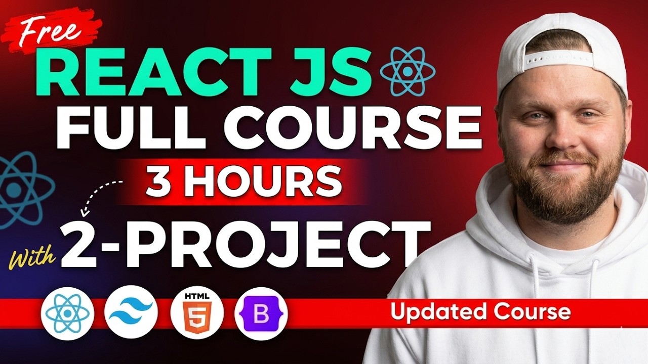 React JS Tutorial for Beginners | Complete React JS Course 2026 | React in 3 Hours