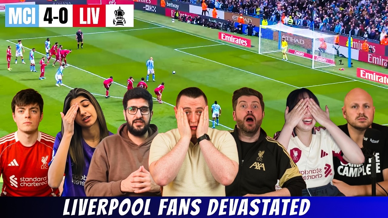 Liverpool Fans in Tears 😭 Mancity 4-0 Liverpool