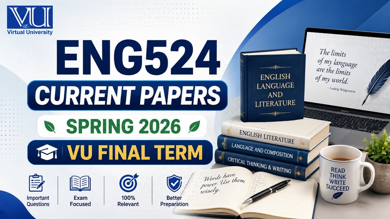 ENG524 Current Papers | Spring 2026 | VU Final Term