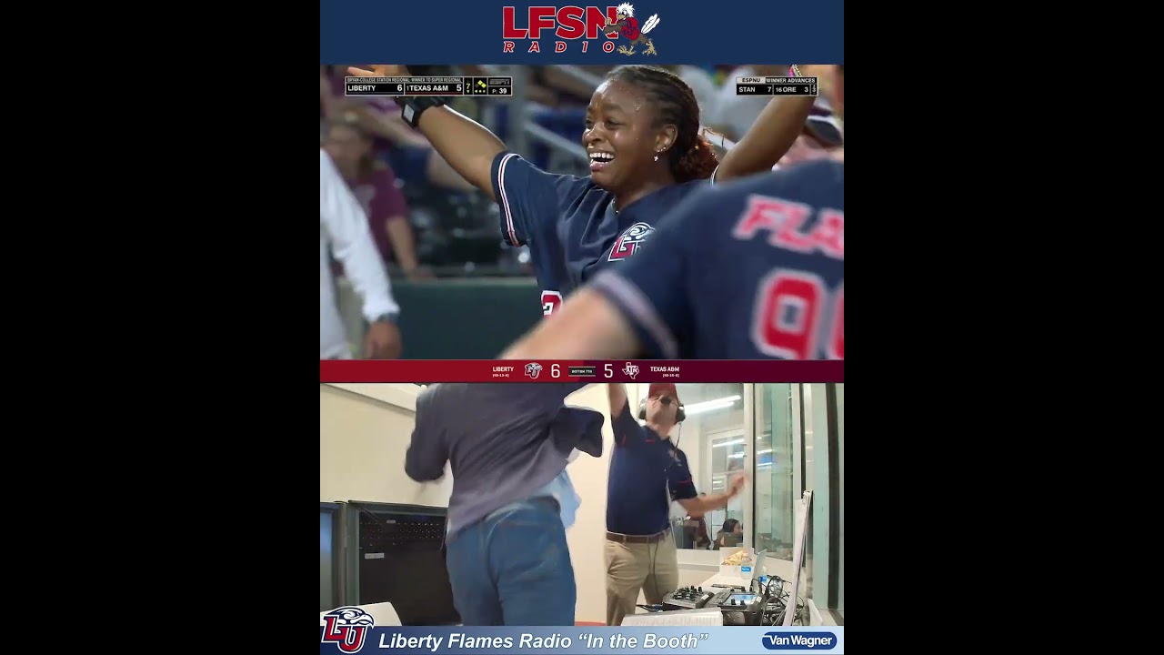 Liberty eliminates #1 Texas A&M in 2025 softball regional (Radio Highlights) 