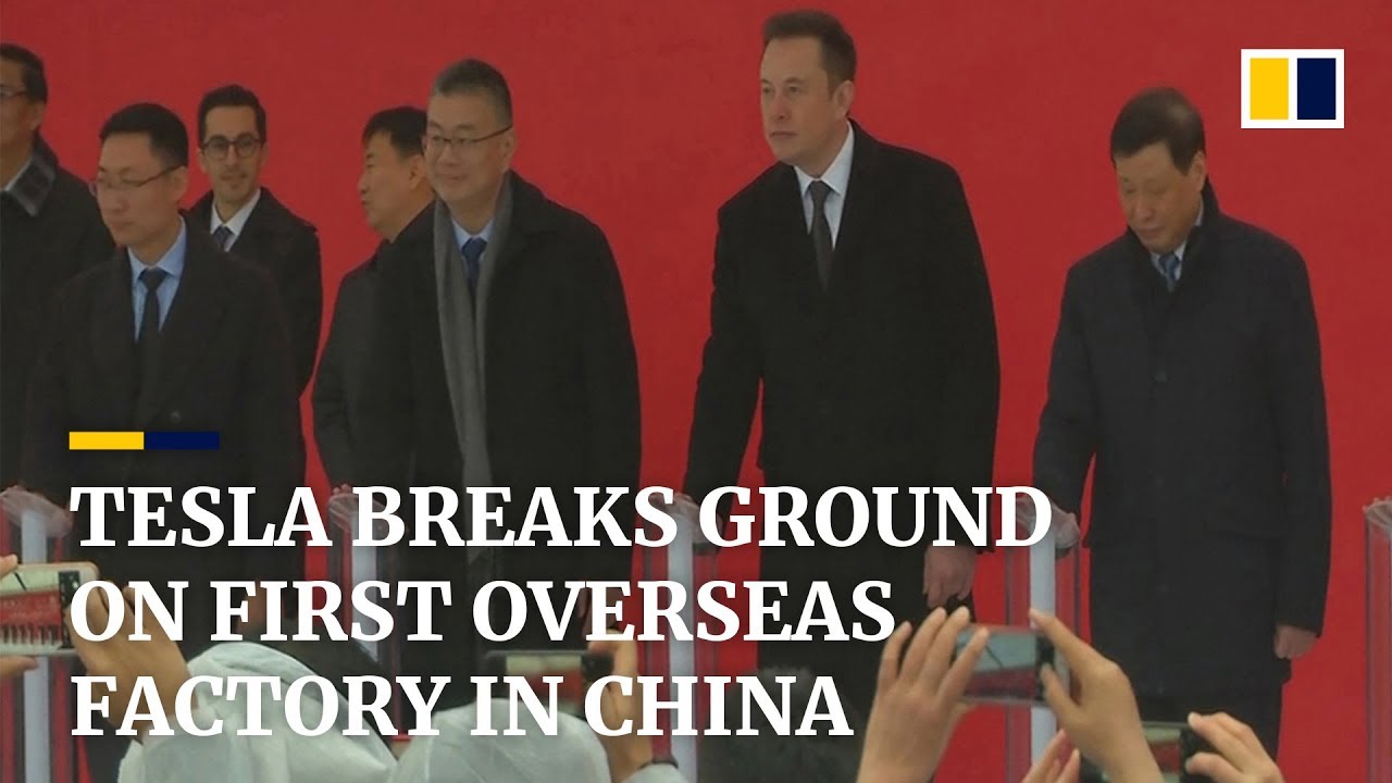 Tesla breaks ground on first overseas factory in China
