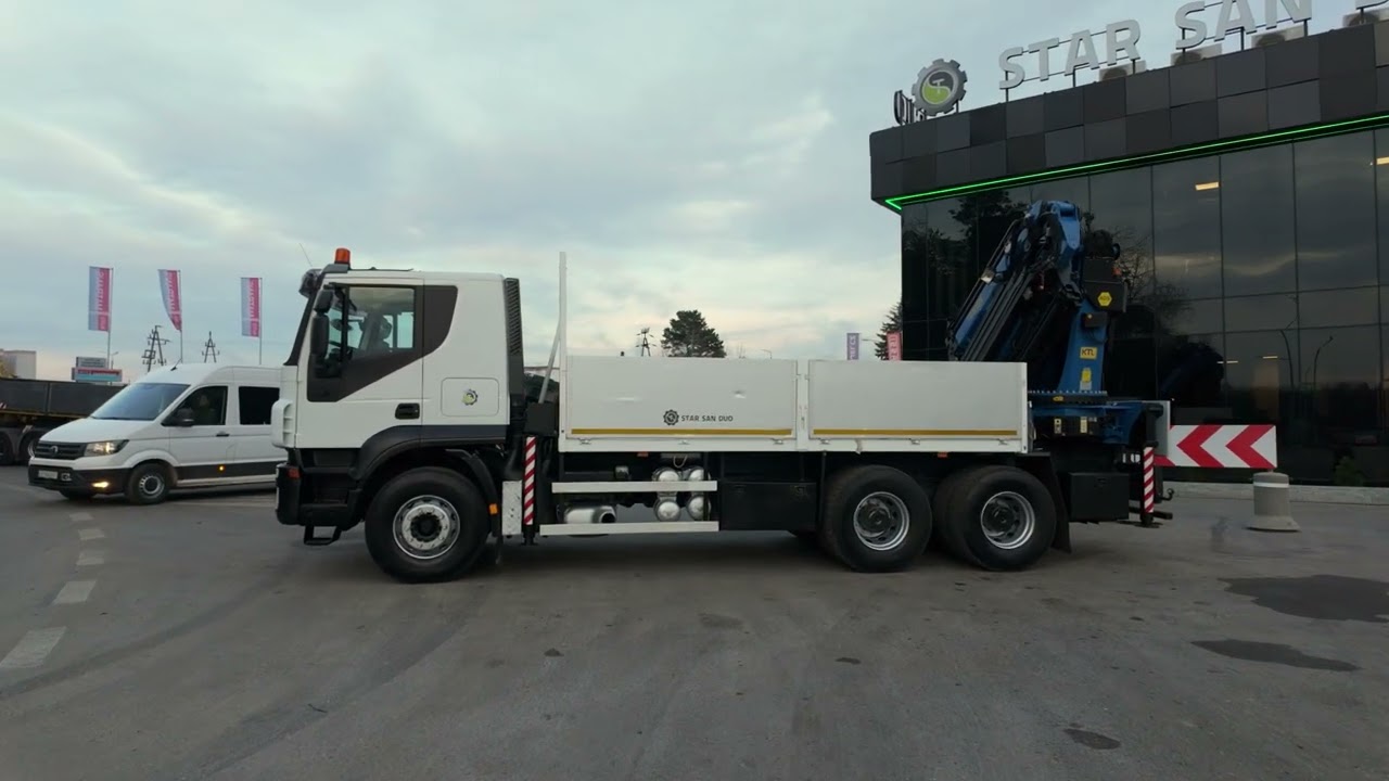 IVECO TRAKKER 410 6x4 PALFINGER PK 36002 HDS Fly Jib Żuraw