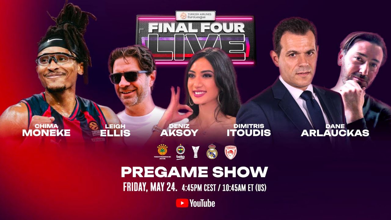 Pregame Show LIVE with Deniz Aksoy, Chima Moneke, Leigh Ellis, Dimitris Itoudis, Dane Arlaucka