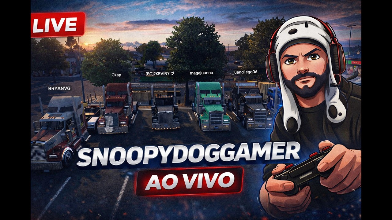 Comboio  no Truck Simulator #TruckSimulator #LiveGamer #SnoopyDogGamer