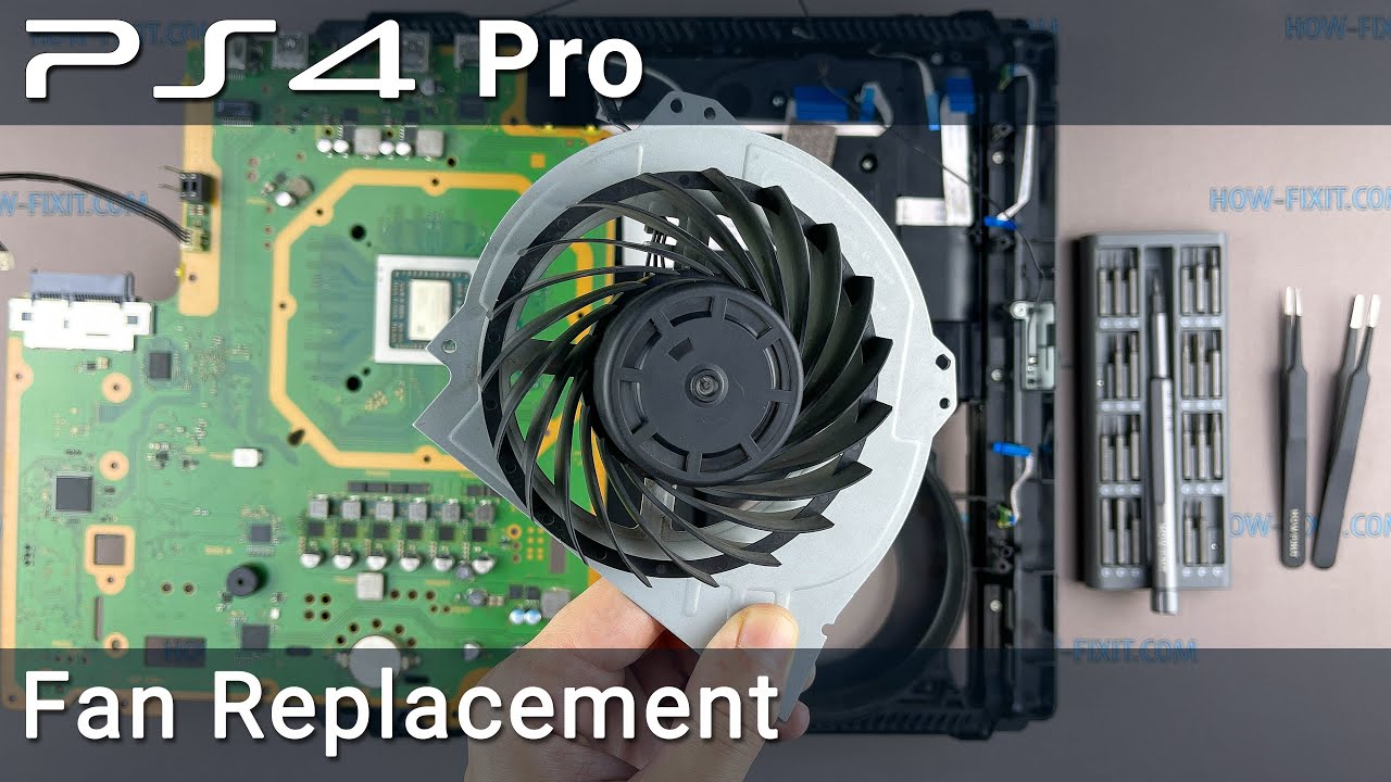 Замена вентилятора PS4 Pro