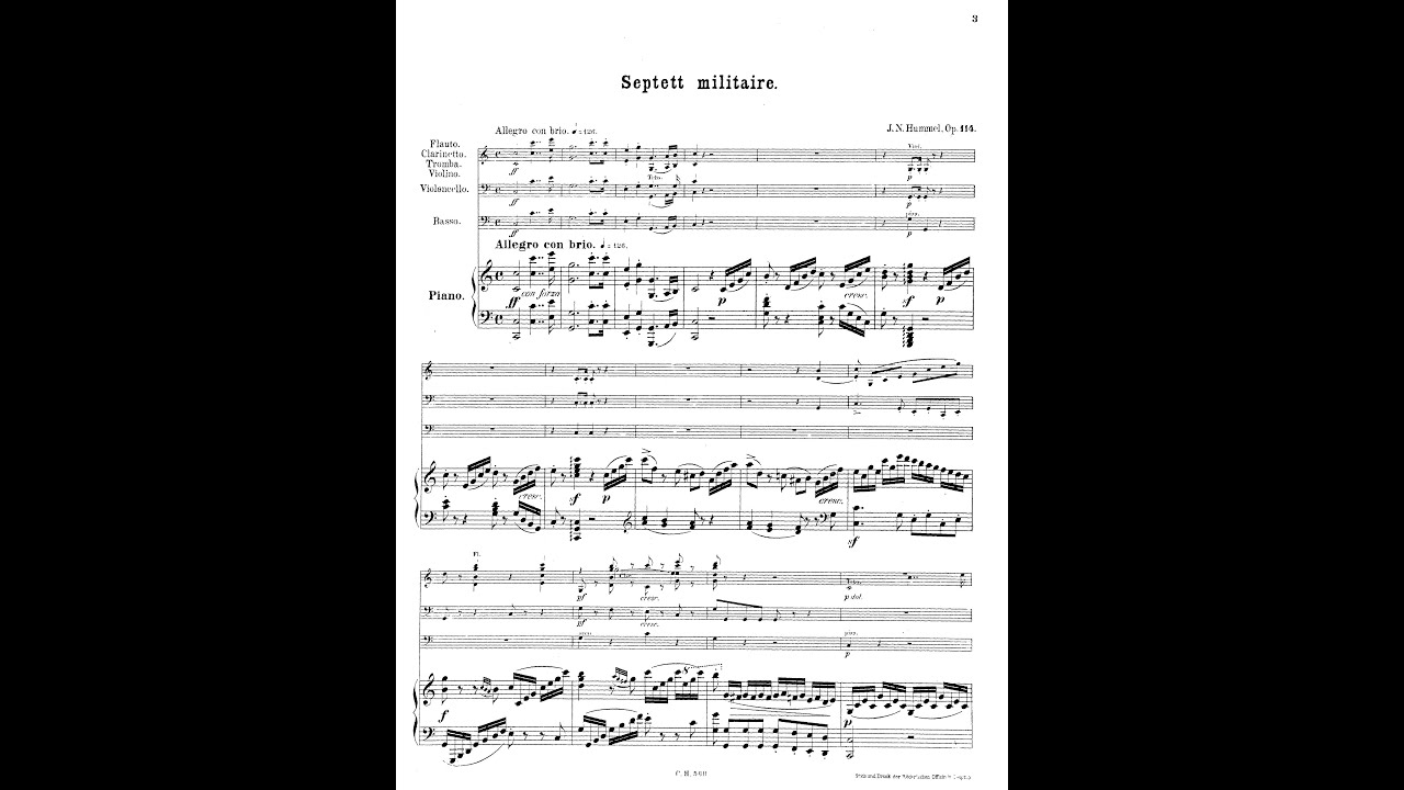 Johann Nepomuk Hummel &ndash; Military Septet, op. 114