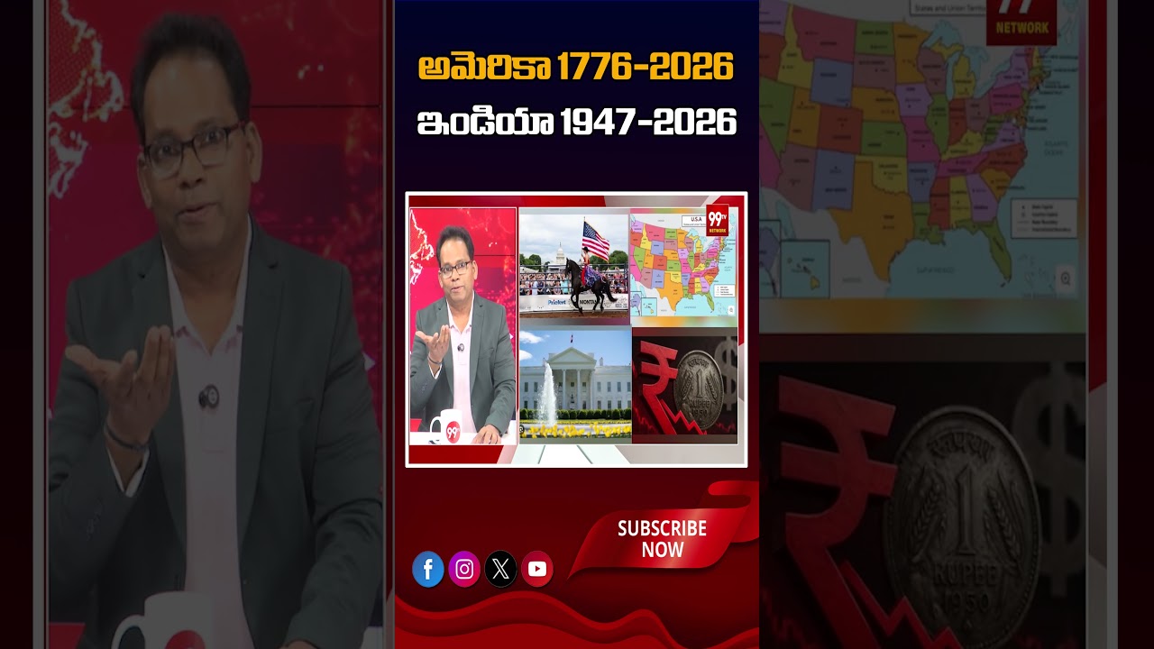 అమెరికా 1776-2026..ఇండియా 1947-2026 | US vs India Journey