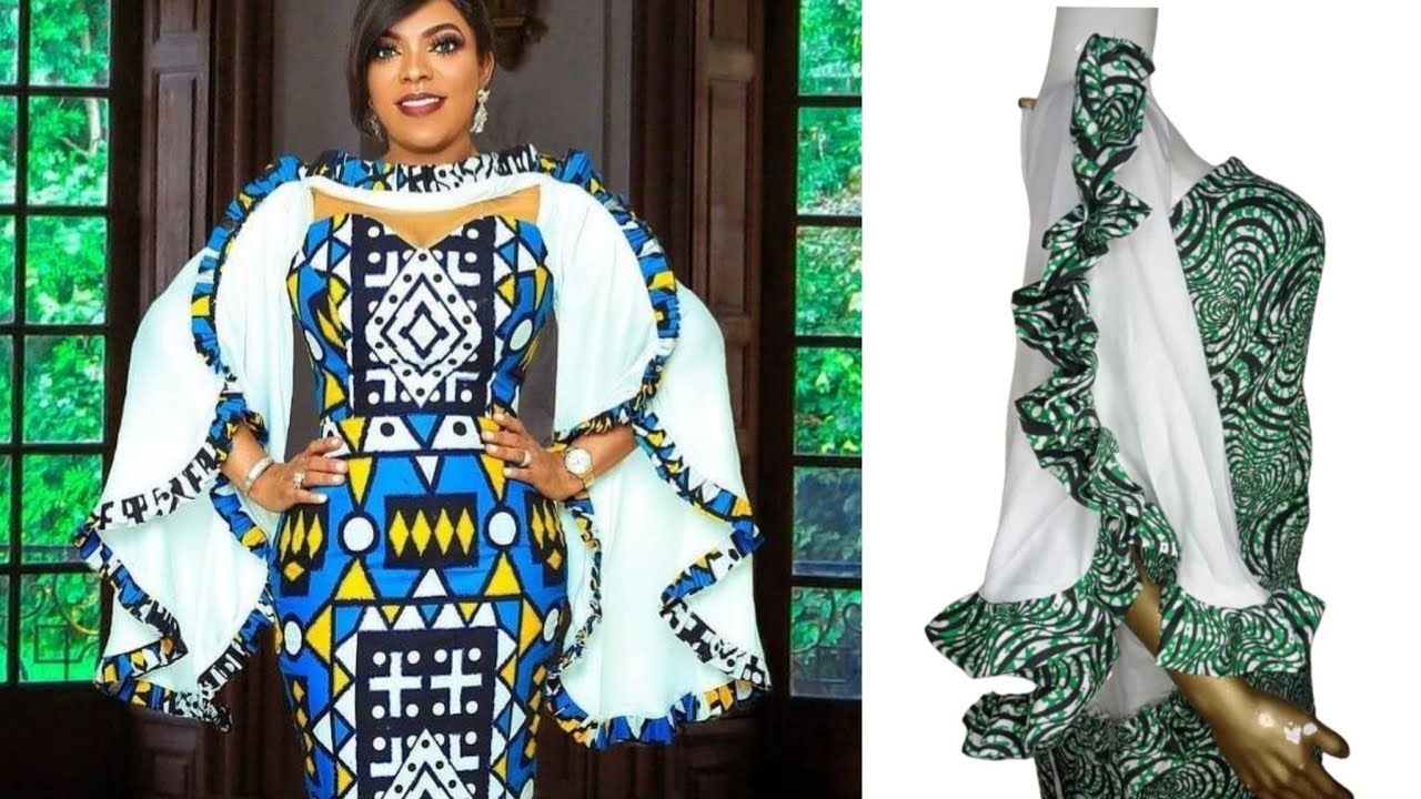 How to make an ASYMMETRIC FLARE SLEEVE with RUFFLES