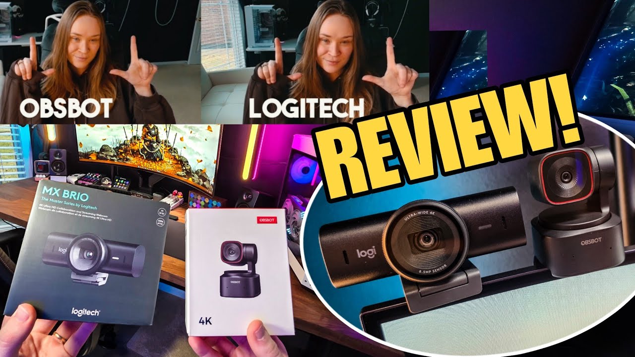 WHICH WEBCAM IS BETTER!? - Logitech MX vS OBSBOT Tiny 2 lite REVIEW!