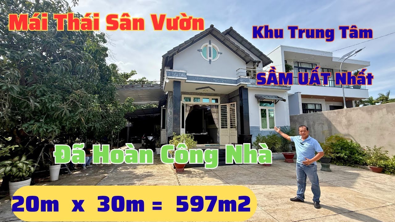 Chủ Đi Định Cư - Bán Nhà Mái Thái Đã Hoàn Công - Giữa Lòng Đô Thị Đông Đúc |  Nhà Đất Tây Ninh 1406N