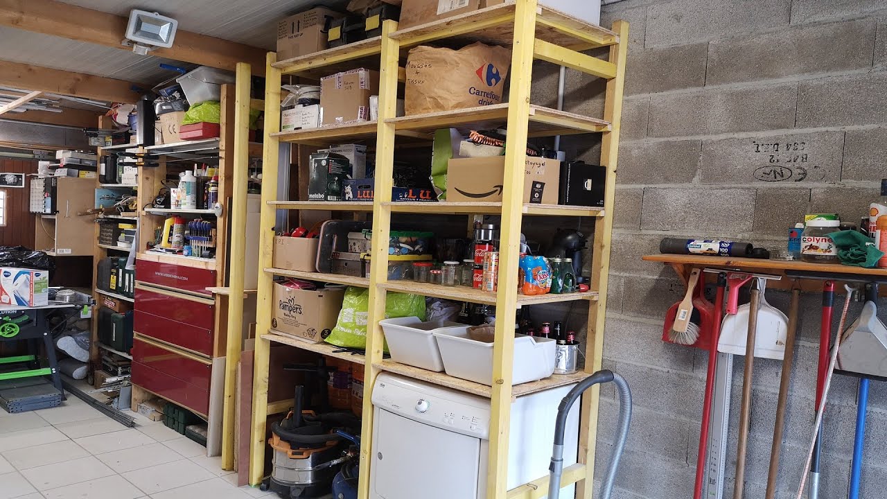 Fabriquer une &eacute;tag&egrave;re d'atelier sur mesure