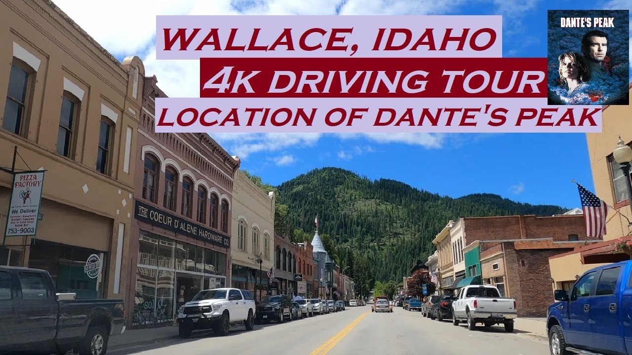 Wallace, Idaho | 4k Driving Tour | Location of Dante's Peak | Dashcam