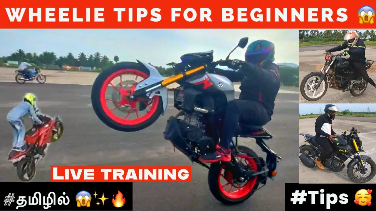 Wheelie tutorial tamil 😱 | MT 15 & pulsar 220 | live explanation in tamil | #ktmdhana #salem #tamil